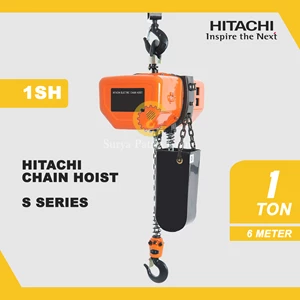 HITACHI CHAIN HOIST S SERIES 1SH CAP. 1 TON X 6 m